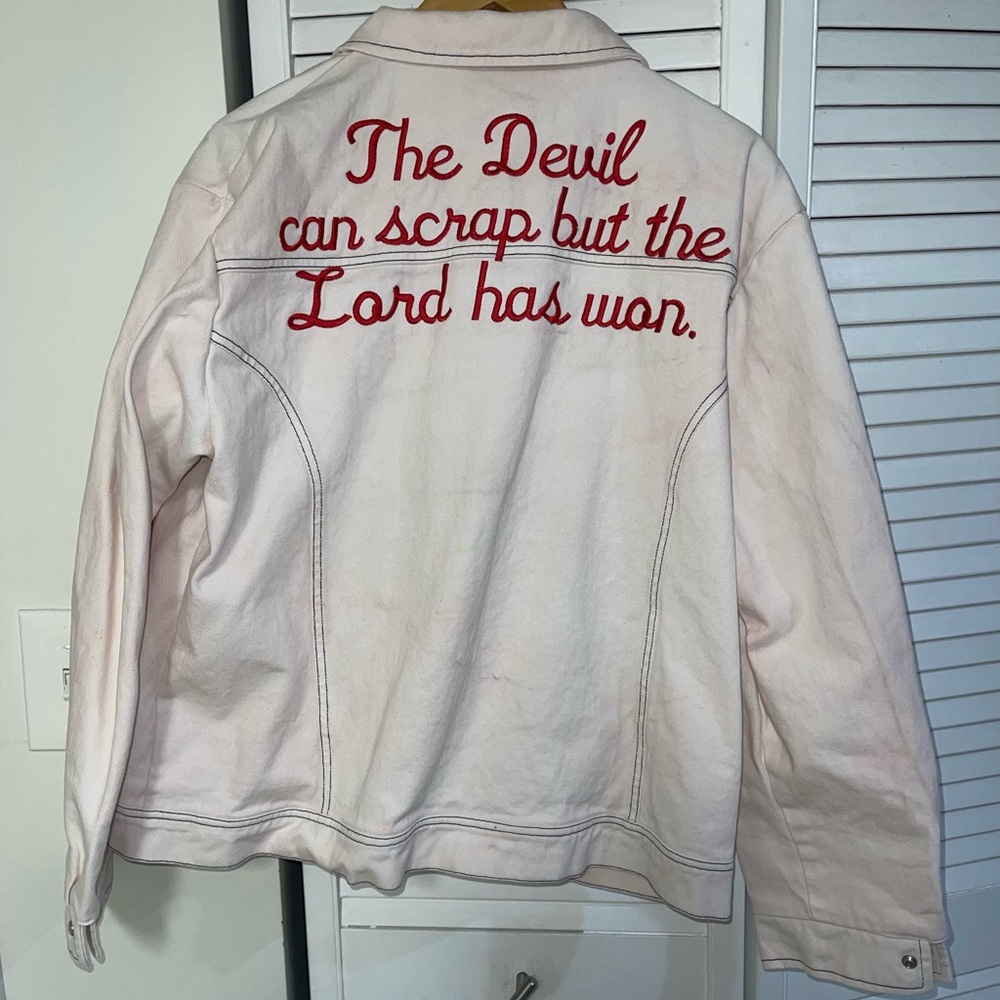 Official Zach Bryan Merch Denim Jacket- Size LARGE